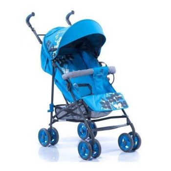 Коляска детская прогулочная трость Geoby D208R голубая