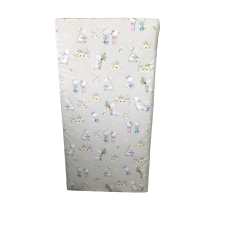 Матрас детский ортопедический Baby Comfort Соня Total Care кокос 5 слоёв  (120*60*6 см)  Зайчики