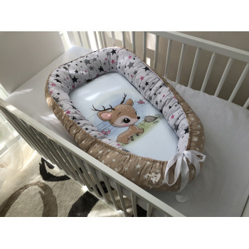 Кокон-позиционер для новорожденных Baby Comfort Оленёнок