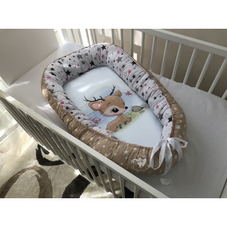 Кокон-позиционер для новорожденных Baby Comfort Оленёнок