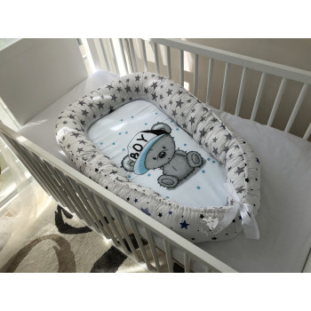 Кокон-позиционер для новорожденных Baby Comfort Мишка Boy