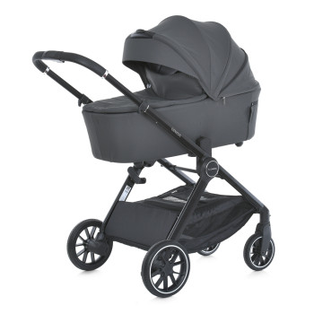 Коляска детская 2в1 EL CAMINO GENESIS ME 1126 Asphalt Gray,  серая